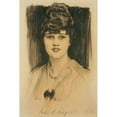 thumbnail image 2 of John Singer Sargent 13x18 Black Ornate Wood Framed Double Matted Museum Art Print Titled - Portrait of Constance Coolidge (1892-1973) (1915), 2 of 5