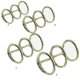 thumbnail image 3 of Bewildely 1 Juego de anillos para libros, Metal suelto con buena resistencia, plata, tres círculos consecutivos, Kit DIY, accesorios de papelería para Artesanía 15 mm Bewildely HA059761-01, 3 of 6