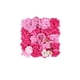 thumbnail image 2 of Decoración de fondo de boda con paneles de pared con flores artificiales, rosa de hortensia de seda, fácil de instalar, marco de plástico, estilo evento de jardín en casa, 33x33cm, 2 of 5