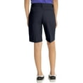 thumbnail image 3 of Real School Juniors' Flat Front Low Rise School Uniform Shorts, 3 of 6