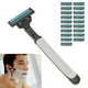 thumbnail image 5 of Maquinilla De Afeitar Para Hombres, Maquinilla De Afeitar De Seguridad Para Depilación De Barba De Acero Inoxidable Para Viajes Para Salón Para El Hogar, 5 of 8