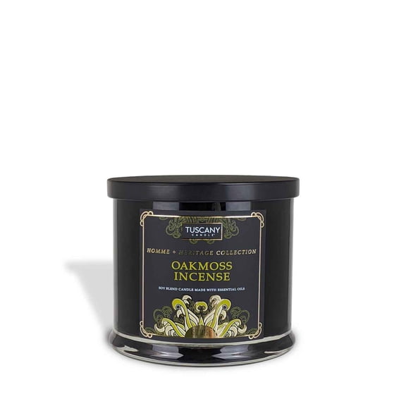 Oakmoss Incense Scented Jar Candle (15 oz) – Homme   Heritage Collection
