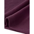 thumbnail image 5 of INSPIRE CHIC Ribbed Knitted Midi Dress for Womens Mock Neck Casual Long Sleeve Sweater Dresses M Burgundy, 5 of 6