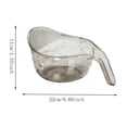 thumbnail image 3 of LEHOZIHEQ Rice Washer, Rice Rinser Strainer w/Handle, BPA-Free (Clear), Handled Rice Washer Strainer Bowl With Fine Holes For Rinsing And Draining Rice, Grains, Fruit And Vegetables, 3 of 6