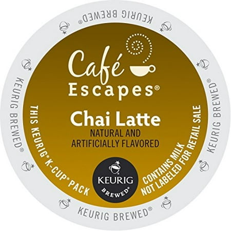Café Escapes Chai Latte K-Cups, 48-Count for Keurig