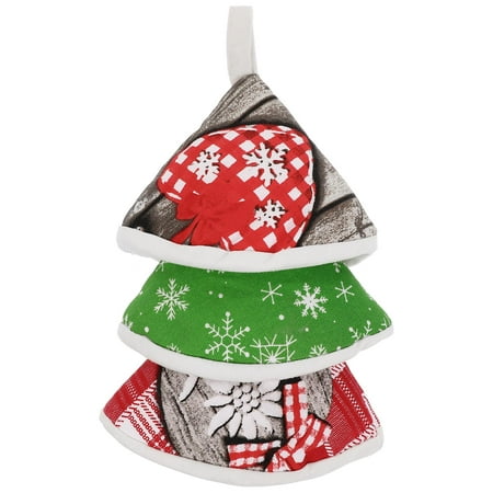 

NUOLUX 3pcs Cotton Pot Covers Triangle Pot Caps Casserole Pot Caps Anti-scald Pot Hats