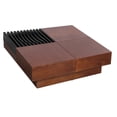 thumbnail image 6 of DECMAY ITALIAN RETRO - INSPIRED ACACIA WOOD STORAGE COFFEE TABLE ,BROWN & BLACK COLOR, 6 of 19