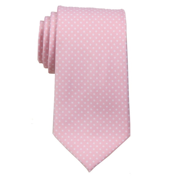 Mens Polka Dot Necktie - Light Pink