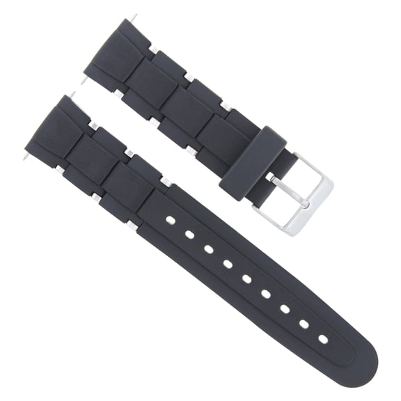 20MM RUBBER DIVER WATCH BAND STRAP FOR TAG HEUER AQUARACER F1 CALIBRE BLACK