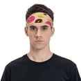 thumbnail image 2 of Naloa Donuts Fashionable Sport Sweatband for Running, Yoga, Basketball - Head Circumference 19.6-22.4 inches, 2 of 9