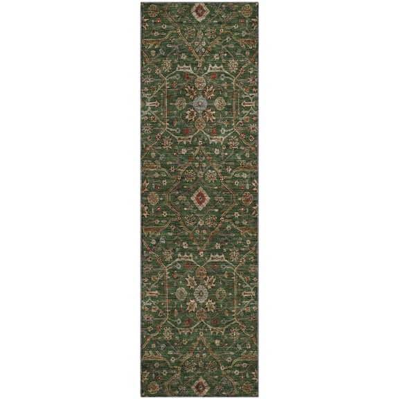 Dalyn Rugs Premium Machine Washable Mayfield AMF1130 Emerald 2'3" x 7'6" Runner Rug