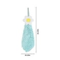 thumbnail image 3 of Flowers Chenille Hand Towel Set, Cute Hanging Ball Hand Towel, Soft and Absorbent, Ideal for Kitchen and Bathroom, Multifunctional, Quick-Drying, 2-Pack, 3 of 8