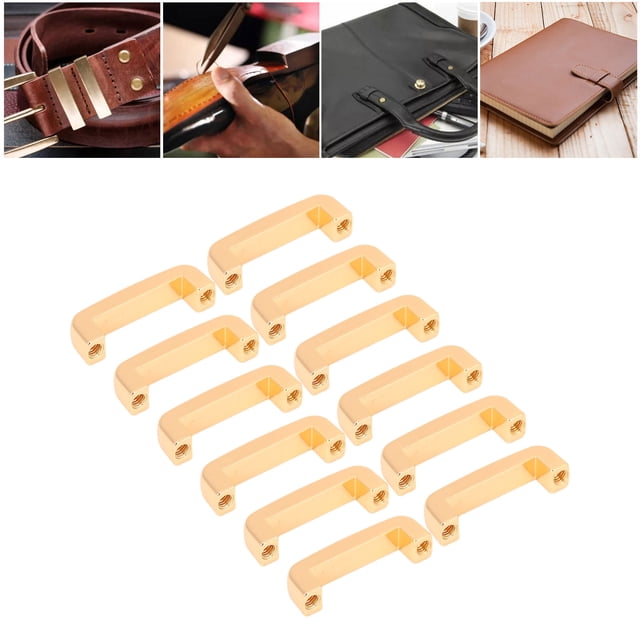 Zinc Alloy Arch Bridge Buckle, 2pcs Bag Metal Connector Handbag Side Clips Strap Leather Crafts Hardware Color:Bronze,Size:ID 24.5mm for Style, Repair and Decoration