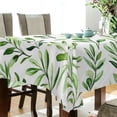 thumbnail image 5 of Yayeee Tablecloths 60" x 120" Rectangle Wrinkle Resistant Party Table Cover, Green Leafy Pattern, 5 of 8