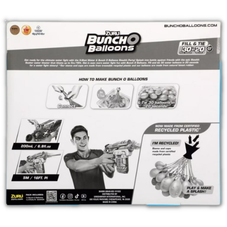 Zuru X-Shot Stealth Soaker and Bunch-O-Balloons Party Sets