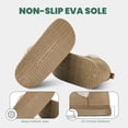 thumbnail image 4 of WALL QMER Women's Cozy Short Bootie Slippers, Winter Warm Hard-Bottom House Shoes Featuring a Fuzzy Lining, Suitable for Indoor and Outdoor Use, 4 of 7