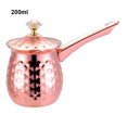 thumbnail image 3 of fastboy Turkish Pot Stainless Turkish Coffee Cups Hand Cups For Coffee And Tea Set Of Coffee Cups 12 Pieces Pink Gold 200ml, 3 of 6