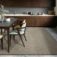 thumbnail image 3 of Luxe Weavers Modern Geometric Wave Taupe 8x10 Area Rug, Stain Resistant Carpet, 3 of 10