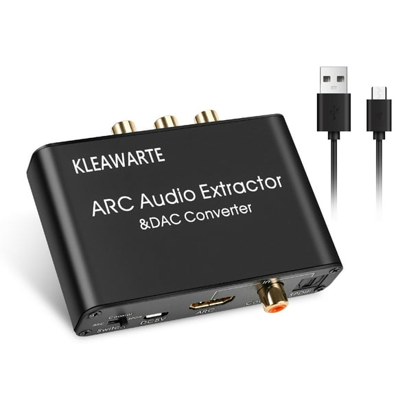 Extractor de audio HDMI ARC y convertidor KLEAWARTE con SPDIF coaxial