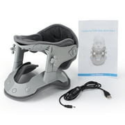 Cervical Neck Traction Device, Neck Stretcher for Cervical, Cervical Traction Device,Neck Brace with 3 Power Traction and Heating, Neck Decompression and Neck Tension Relief,Gray