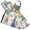 Cartoon Fox on Street, variant on 5 Pcs Kitchen Set Heat Resistant Oven Mitts and Non-Slip Pot Holders with Adjustable Cooking Apron Rock and Roll Girl Singing