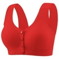 thumbnail image 1 of Fgnfyis Soutien-Gorge Sans Armature Ajustable Respirant pour Femmes Rouge TTG, 1 of 5