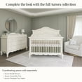 thumbnail image 5 of Evolur Aurora 5-In-1 Convertible Crib In Ivory lace, Greenguard Gold Certified, Features 3 Mattress Height Settings, Sturdy And Spacious Baby Crib, Wooden Furniture, 5 of 10
