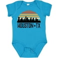 thumbnail image 3 of Inktastic Houston Texas Skyline Retro Boys or Girls Baby Bodysuit, 3 of 5