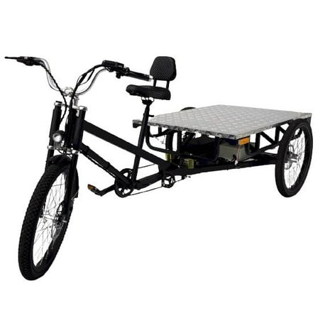 Electric Flatbed Cargo Trike Tricycle – Electric Delivery Bike, 3 Wheels, 500W Motor, 660 lbs Load Capacity