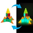 thumbnail image 4 of PICASSO-TILES 60 Pcs Blocs de Construction Magnétiques Phosphorescents pour Enfants, 4 of 7