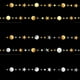 thumbnail image 4 of KAKOWELY 2 guirnaldas de papel con forma de estrella y redonda con purpurina de 4 m, con espejo dorado, decoración colgante para fiestas, regalos para guardería, cumpleaños y escuela, 4 of 5