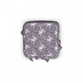 thumbnail image 2 of Floral Ottoman Cover, Bindweed Flower Bells Design, 2 Piece Slipcover Set with Ruffle Skirt for Square Round Cube Footstool Decorative Home Accent, Standard Size, Petrol Blue Mauve, by Ambesonne, 2 of 5
