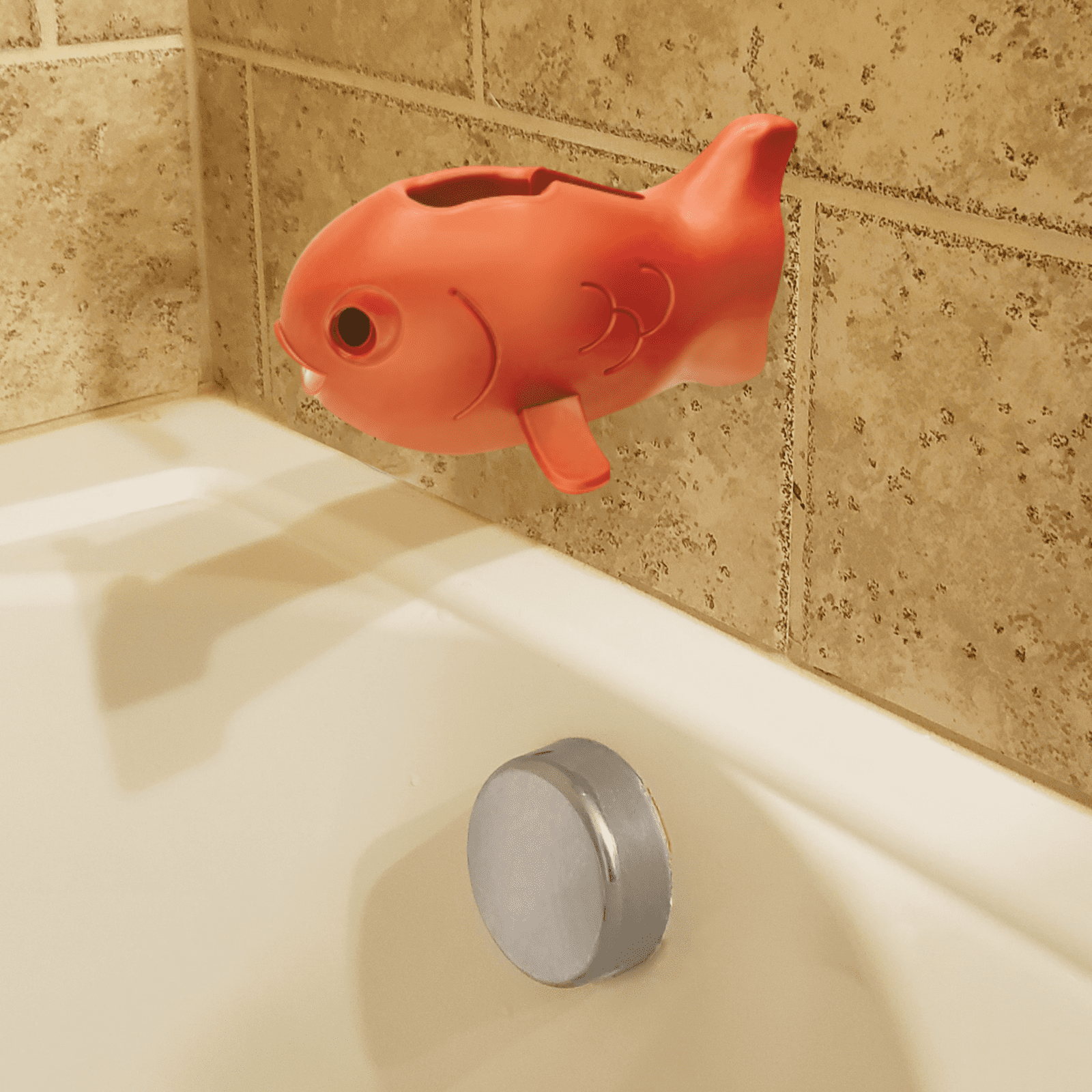 KidCo Bath Spout Cover Goldfish for Child, Orange