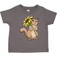 thumbnail image 3 of Inktastic Cute Chipmunk with Sunflower Boys or Girls Toddler T-Shirt, 3 of 5