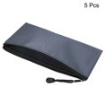 thumbnail image 3 of Uxcell A6 Document Pocket Storage Pouch Waterproof Zipper File Bags, Gray 5 Pack, 3 of 6