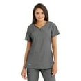 thumbnail image 1 of Barco Grey's Anatomy Signature 2121 Women's Two Pocket Notch Yoke Neck Scrub Top Shadow Shade 5XL, 1 of 2