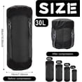 thumbnail image 3 of Sac de Compression pour Sac de Couchage, 30l Léger Imperméable Compact Sac de Rangement en Nylon, Sac de Compression de Voyage, Noir, 3 of 5
