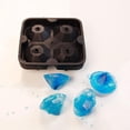 thumbnail image 1 of Molde para cubitos de hielo, Molde para cubitos de silicona, Molde de silicona con forma de diamante, Bandeja para hielo, Negro, 1 of 5
