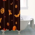 thumbnail image 4 of Halloween Spooky Icons on Dark Pattern Shower Curtain 36"x72" ,Bathroom Decorative Shower Curtains Set with 12 Hooks,Modern Waterproof Washable Shower Curtain, 4 of 6