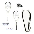 thumbnail image 1 of DUNLOP Beginner Squash Racquet Set (Includes 2 Racquets, 2 Eyeguards, 1 Ball, Cover) (Beginner), 1 of 1