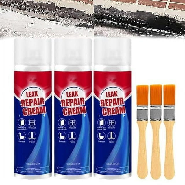 Sellador en aerosol impermeable para reparación de fugas, spray en lata para reparación de fugas, crema para reparación de fugas, parche y sellador en aerosol de goma impermeable, sellador de techo