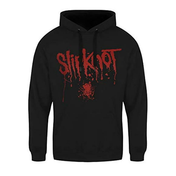 Slipknot Hommes Éclaboussures (Impression au Dos) Sweat-Shirt à Capuche Grand Noir