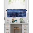 thumbnail image 5 of Valances for Windows Abstract Golden Rod Pocket Cafe Window Treatments Valance Curtains for Kitchen Bathroom Laundry Basement Windows 54"x18", 5 of 9