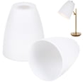 thumbnail image 1 of UPOUART 2-Pcs White Plastic Lamp Shades – Small Replacement Cover For Table & Desk Lamps, Cone-Shaped Light Cover, 1 of 8