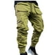 thumbnail image 2 of Pantalones largos para hombre, de color liso, tridimensionales, deportivos, multibolsillos, lavados, rectos, reflectantes, ligeros, cargo, para exteriores, informales, de poliéster., 2 of 7