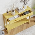 thumbnail image 3 of Solid Wood Console Table with Storage Entryway Table with 2 Drawers Shelf & Reinforced Legs, 3 of 6