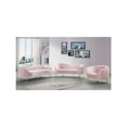 thumbnail image 4 of Meridian Furniture Ritz Contemporary Velvet Sofa in Pink, 4 of 9
