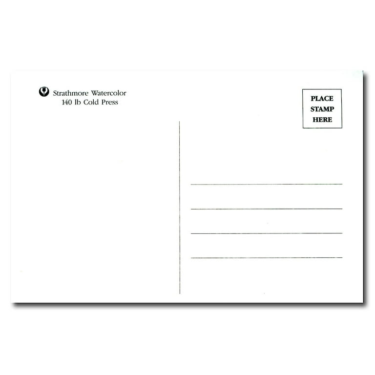 Blank Watercolor Postcards pad of 15 (pack of 3)