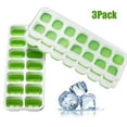 thumbnail image 2 of Vikakiooze Ice Trays 3PC Easy-Release Silicone and Flexible 14-Ice Trays with Removable Lid, 2 of 5