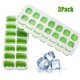 thumbnail image 1 of Fiudx Bandejas de Hielo, Bandeja Flexible para Hacer Cubitos, Hielo Moldeado con Tapa Apilable, Apto para Lavavajillas, Ideal para Bar En Casa, Ideal para Fiestas, Diseño Fresco En Azul y Blanco., 1 of 5